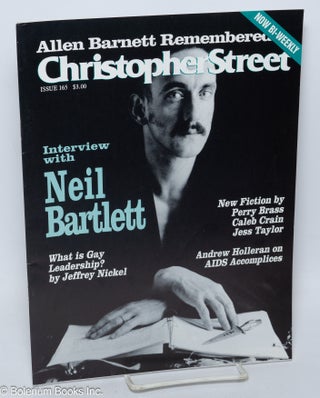 Cat.No: 244754 Christopher Street: vol. 14, #9, November 11, 1991, whole #165; Interview...