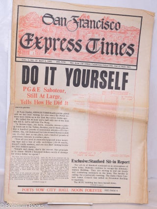 Cat.No: 244797 San Francisco Express Times, vol. 1, #16, May 9, 1968: Do It Yourself....