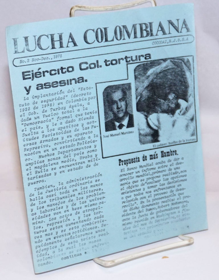 Cat.No: 244826 Lucha Colombiana. No. 2 (Nov.-Dec. 1978)