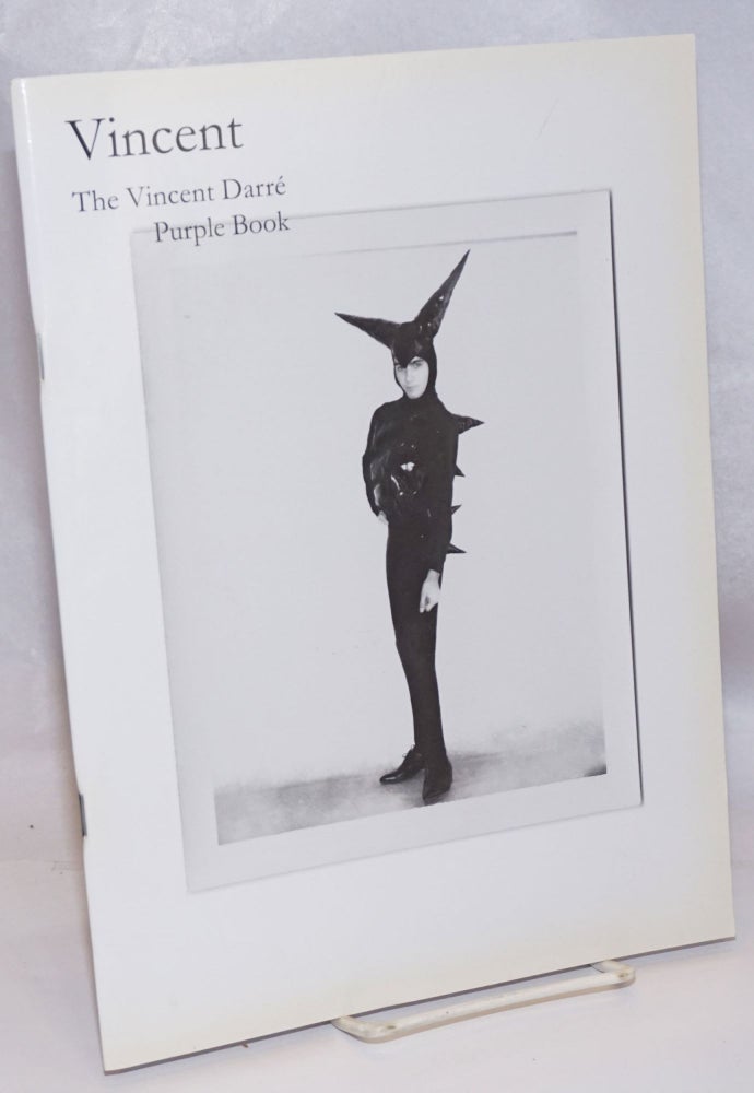 Cat.No: 245244 Vincent. The Vincent Darre Purple Book, a special edition for Purple Fashion Magazine #14 co-published with Studio Zero. Arielle Dombasle, personal pictures, text. Vincent Darre.