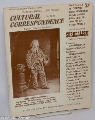 Cat.No: 245248 Cultural Correspondence #12-14, Summer 1981. Paul Buhle, eds., Franklin...