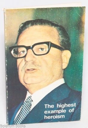 Cat.No: 245327 The highest example of heroism. Fidel Castro, Beatriz Allende Bussi