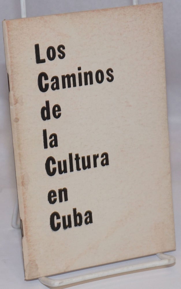 Cat.No: 245797 Los caminos de la cultura en Cuba. Fidel Castro.