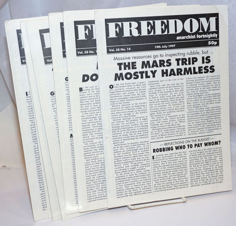 Cat.No: 245922 Freedom: Anarchist Fortnightly [7 issues of the newspaper]