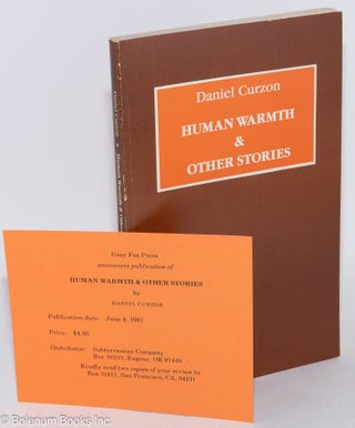 Cat.No: 246136 Human Warmth and other stories;. Daniel Curzon, Daniel Brown