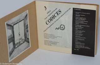 Codices: Publicación del Centro de Documentación e Investigación Cultural de El Salvador (CODICES), Miembro del Frente Cultural de El Salvador. No. 3