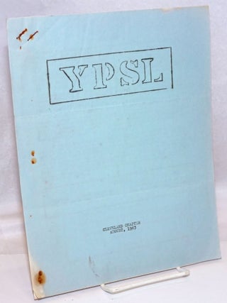Cat.No: 246253 YPSL: Cleveland Chapter, August 1963. Cleveland Chapter Young People's...