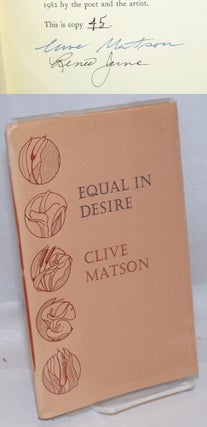Cat.No: 246292 Equal in Desire signed limited. Clive Matson, Renee June, Paul Mariah