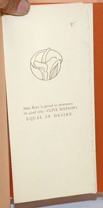 Equal in Desire signed limited
