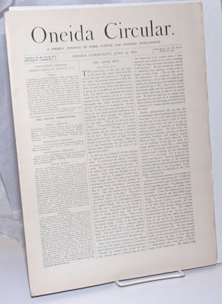 Cat.No: 246308 Oneida circular, a weekly journal of home, science and general...