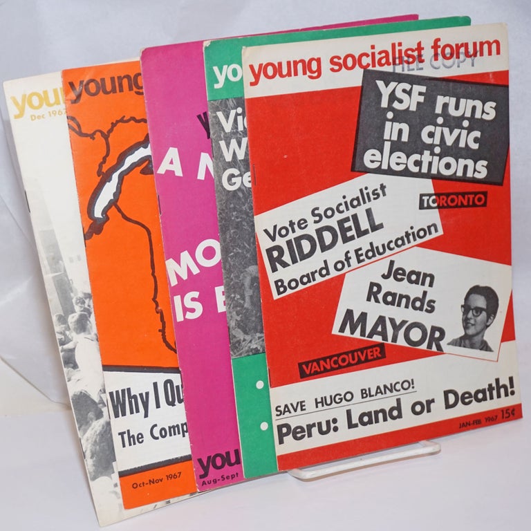 Cat.No: 246709 Young socialist forum [5 issues]. Nos. 1, 2, 5 Nos. 4, 6, John Riddell, Gary Porter.