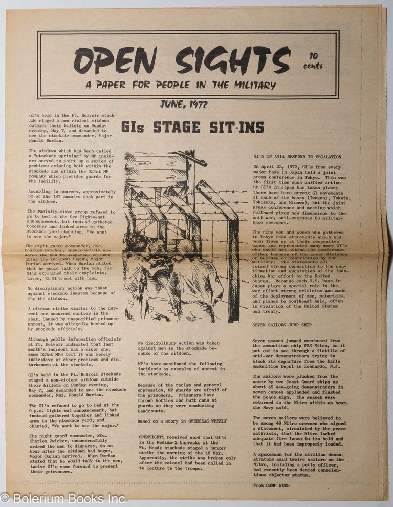 Cat.No: 247108 Open sights: a paper for people in the military. (June 1972)