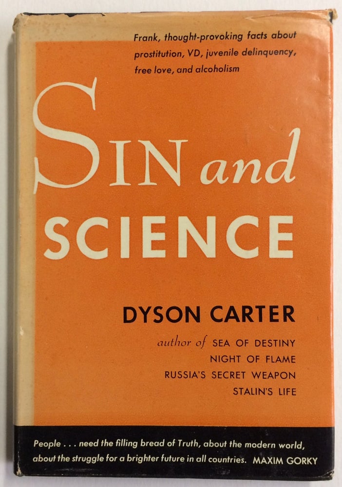 Cat.No: 247970 Sin and science. Dyson Carter.