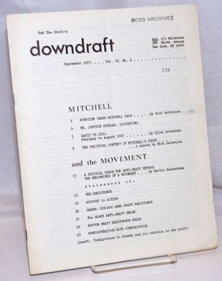 Cat.No: 248047 End the Draft's Downdraft. Vol. IV, no. 2 (September 1967