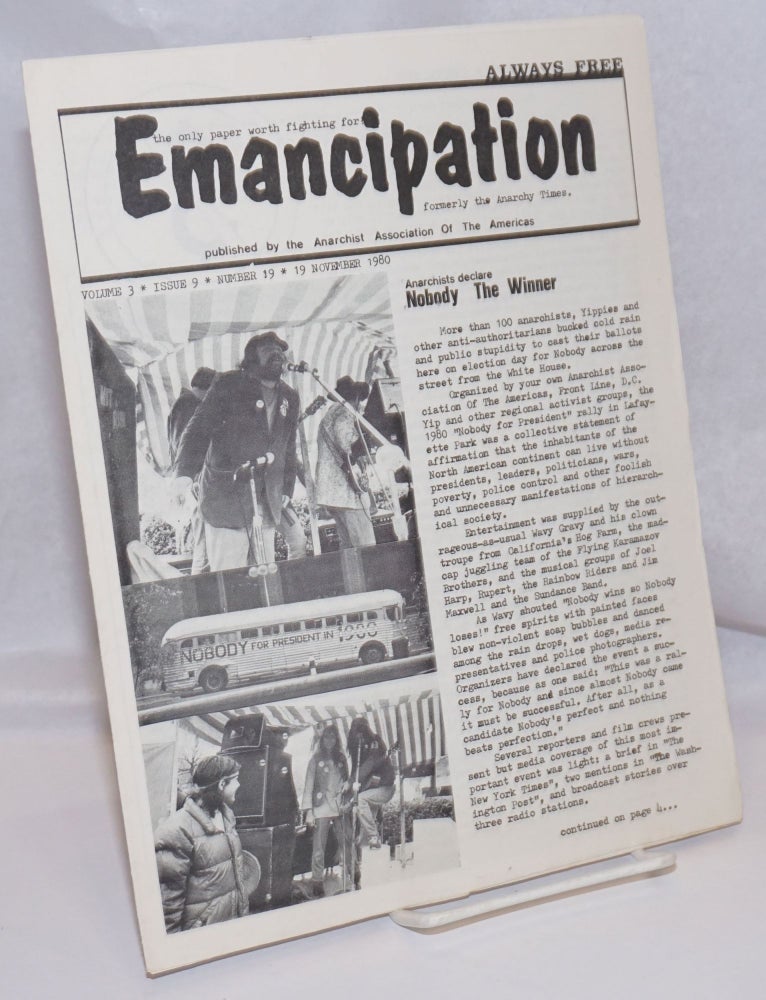 Cat.No: 248057 Emancipation: formerly the Anarchy Times; Vol.3, No.9, (No. 19), 19 November 1980
