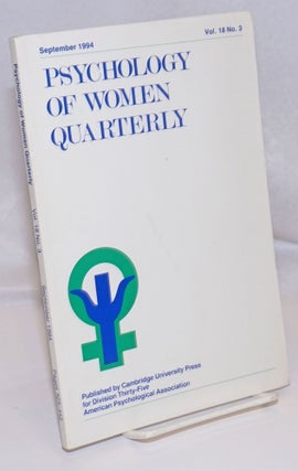 Cat.No: 248091 Psychology of Women Quarterly; vol. 18, #3, September 1994. Judith Worell