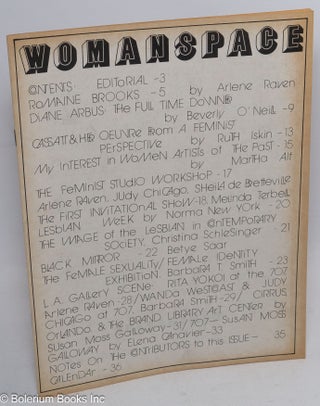 Cat.No: 248654 Womanspace Journal: vol. 1, #2, April/May 1973. Ruth Iskin, Beverly...