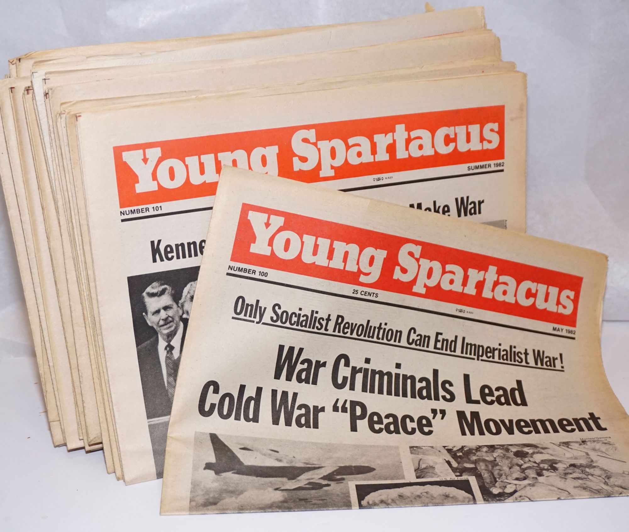 Young Spartacus 30 issues of the newspaper by Bonnie Brodie editorial board J. Marlow Amy Rath on Bolerium Books