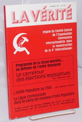 Cat.No: 248996 La Vérité: Organe du Comite Central de l'Organisation Communiste...