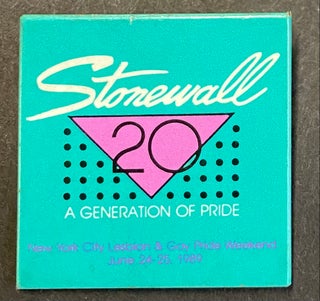 Cat.No: 249019 Stonewall 20 / A generation of pride / New York City Lesbian & Gay Pride...