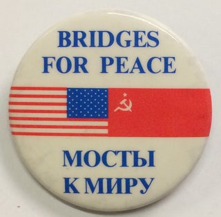 Cat.No: 249230 Bridges for Peace / Mosty k Mira [pinback button