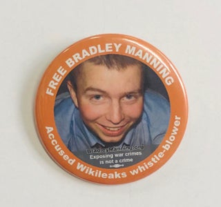 Cat.No: 249316 Free Bradley Manning / Accused Wikileaks whistle-blower [pinback button
