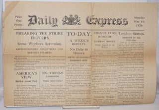 Cat.No: 249795 Daily Express [special single-sheet issue printed during the general...