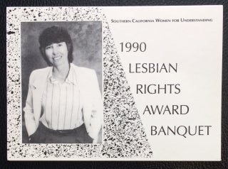 Cat.No: 250102 1990 Lesbian Rights Award Banquet [invitation card]. Southern California...