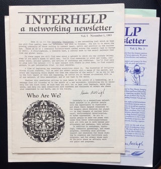 Cat.No: 250114 Interhelp: a networking newsletter [21 issues