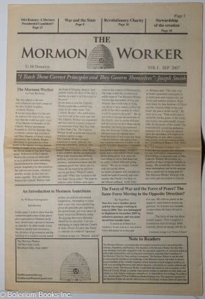 Cat.No: 250185 The Mormon Worker. Vol. 1 (Sept. 2007