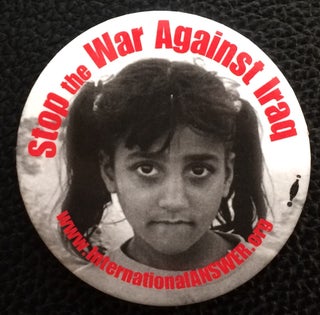 Cat.No: 250203 Stop the war against Iraq [pinback button
