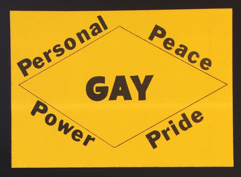 Cat.No: 250235 GAY / Personal / Peace / Power / Pride [sticker]