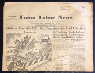 Cat.No: 250382 Union Labor News. Vol. 15 no. 4 (April 1951