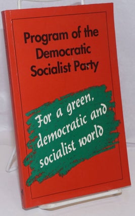Cat.No: 250406 Program of the Democratic Socialist Party. For a green, democratic and...