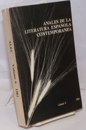 Cat.No: 250435 8 de la Literatura Espanola Contemporanea: Volume 6, 1981. Luis T....