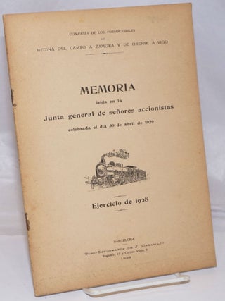 Cat.No: 250589 Memoria leida en la Junta general de senores accionistas celebrada el dia...