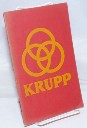 Cat.No: 250629 Fried. Krupp Aktiengesellschaft. Products