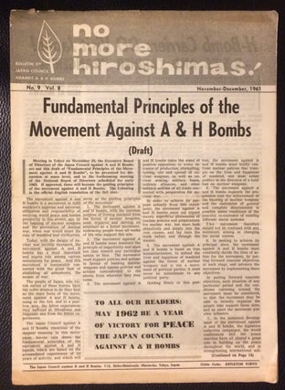 Cat.No: 250677 No more Hiroshimas! No. 9 vol. 8 (November-December 1961