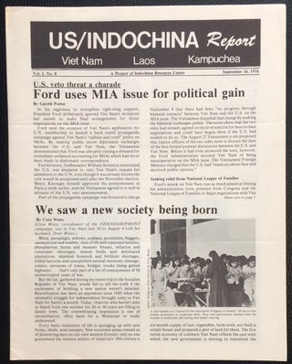 Cat.No: 250791 US / Indochina Report; a project of Incochina Resource Center. Vol. 1 no....