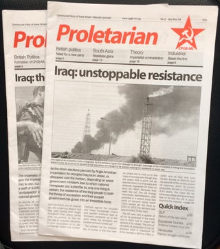 Cat.No: 250834 Proletarian [two issues: 1 and 2