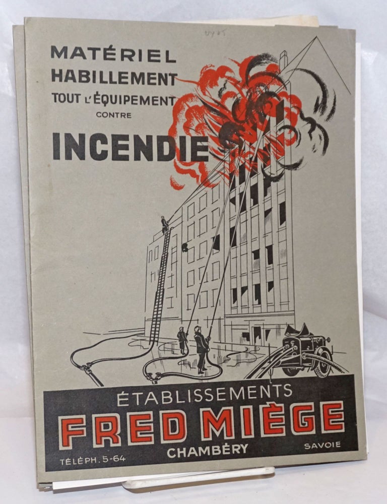 Cat.No: 250911 Establissements Fred Miege [catalog, price list, order form and two folders]