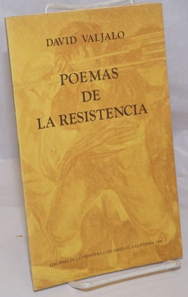 Cat.No: 250936 Poemas de la Resistencia. David Valjalo, Goya