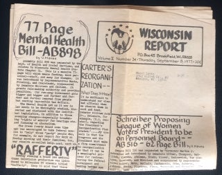 Cat.No: 250982 Wisconsin Report. Vol. 2 no. 34 (Sept. 8, 1977