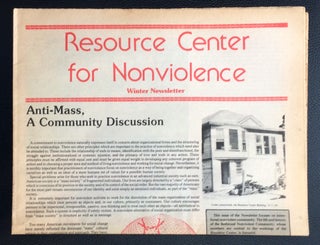 Cat.No: 251034 Resource Center for Nonviolence. Winter newsletter