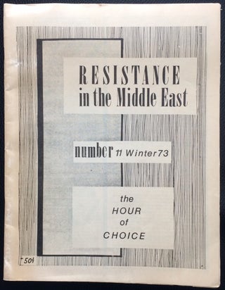 Cat.No: 251047 Resistance in the Middle East. No. 11 (Winter 1973