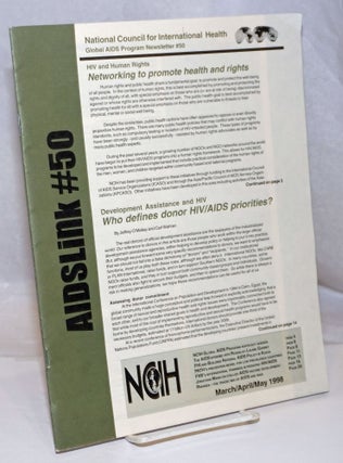Cat.No: 251075 AIDSLink: Global AIDS program newsletter; #50, March-May 1998. Ron Jr...
