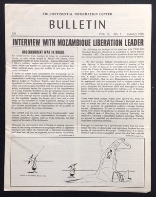 Cat.No: 251106 Tri-Continental Information Center Bulletin. Vol. 2 no. 1 (January 1968