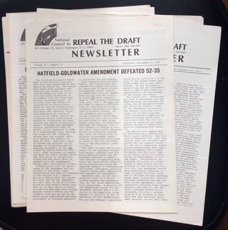Cat.No: 251251 Newsletter [21 issues]. National Council to Repeal the Draft