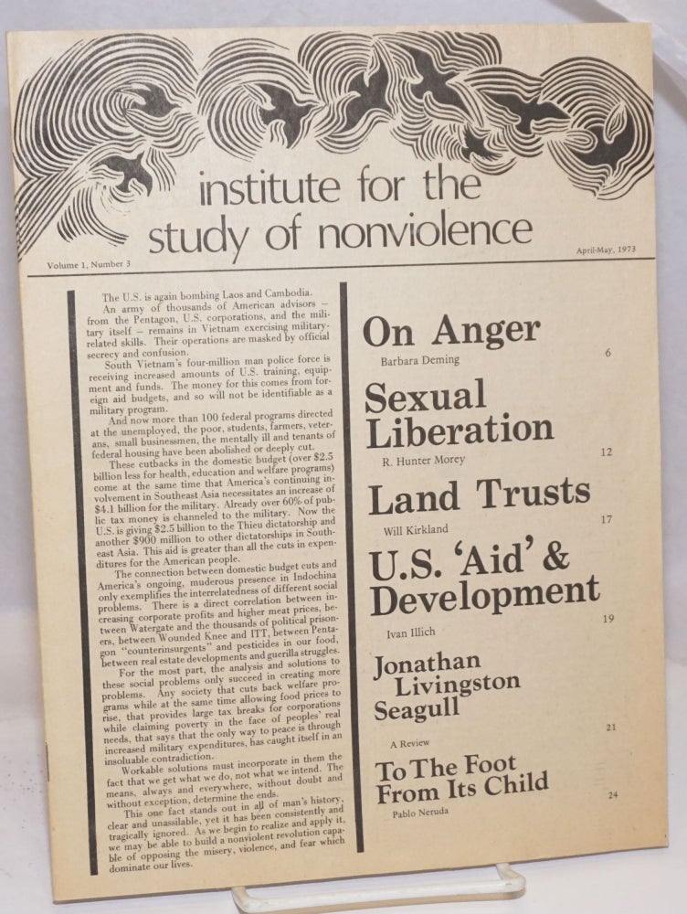 Cat.No: 251272 Journal: Volume 1, Number 3, April-May 1973. Institute for the Study of Nonviolence.