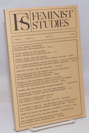 Cat.No: 251303 FS: Feminist Studies, Volume 3 Number 1/2. Fall 1975